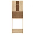 vidaXL Skrinka na práčku dub sonoma 64x25,5x190 cm