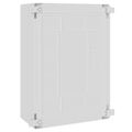 vidaXL Ovládacia skriňa Sivá 57 x 24,5 x 70 cm ABS plast