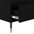 vidaXL TV skrinka so zásuvkou Čierny dub 100 x 34,5 x 44,5 cm