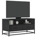 vidaXL TV skrinka čierna 80x34,5x40 cm kompozitné drevo a kov