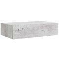 vidaXL Zásuvkové police nástenné 2 ks betónovo-sivé 40x23,5x10 cm MDF