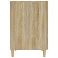 vidaXL Stôl dub somoma 140x50x75 cm spracované drevo