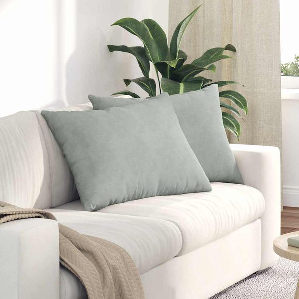 vidaXL Vankúše na pohovku 2 pcs Svetlosivá 70 x 50 cm