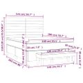 vidaXL Boxspring posteľ s matracom tmavosivá 140x200 cm látka