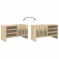 vidaXL Skrinka na gramofónové platne Sonoma dub 78,5 x 35 x 45 cm