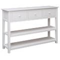 vidaXL Komoda biela 115x30x76 cm drevená