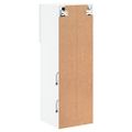 vidaXL TV skrinka s LED svetlami biela 30,5x30x90 cm