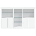vidaXL Komoda s LED svetlami biela 162x37x100 cm