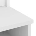 vidaXL Halový strom SANDNES biela 87x40x159,5 cm masívna borovica