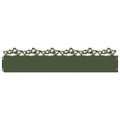 vidaXL Obrubníky trávnika 30 ks 103 x 0,05 x 22 cm Oceľ Olivovo zelená
