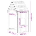 vidaXL Strecha na detskú posteľ voskovohnedá 60x89x134,5 cm borovica