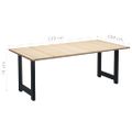 vidaXL Jedálenský stôl 220x100x76 cm borovicové drevo
