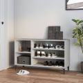 vidaXL Botník betónovo sivý 102x36x60 cm spracované drevo