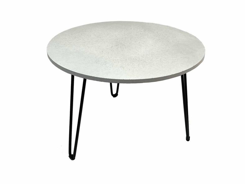 LC-L1-H-0 Luma Concrete Table – Light Grey, Smooth