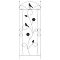 vidaXL Záhradný plot 3 ks Čierna 110 x 40 cm Oceľ