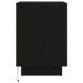 vidaXL Nočné skrinky s LED osvetlením 2 ks Čierna 38x34x50 cm