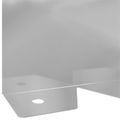 vidaXL Obrubník trávnika 30 ks 102 x 10 x 4 cm Oceľ Strieborná
