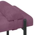 vidaXL Lavica s gombíkmi a vankúšmi Fialová 110 x 40 x 46 cm Zamat
