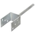 vidaXL Kotviace pätky 6 ks, strieborné 7x6x30 cm, pozinkovaná oceľ