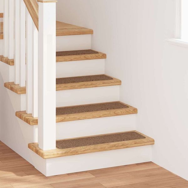 vidaXL Protišmykové schodové rohože 15 pcs Žltá 75 x 20 cm PP