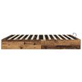 vidaXL Otomanový posteľný rám Staré drevo 203 x 180 x 25 cm