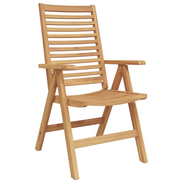 vidaXL Stolička 8 pcs Hnedá 64.5 x 52 x 108 cm Husté teakové drevo