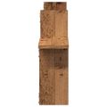 vidaXL Nástenné police 2 ks staré drevo 38x12x38 cm kompozitné drevo