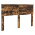 vidaXL Rám postele Dymová dub 140 x 190 cm Inžinierske drevo