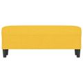 vidaXL Lavička bledožltá 100x35x41 cm látka
