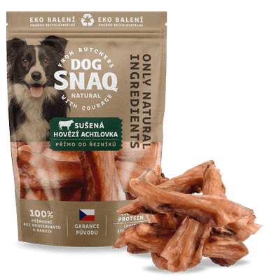 DOG SNAQ 99179  doplnkové krmivo pre psy - sušená hovädzia achilovka 200G