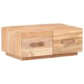 vidaXL Konferenčný stolík 90x50x35 cm masívne recyklované drevo