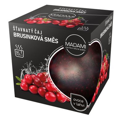 Brusnicová zmes 500 g: šťavnatý čaj