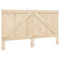 vidaXL Posteľný rám s čelom 200x200 cm masívna borovica