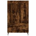 vidaXL Vysoká skrinka dymový dub 69,5x31x115 cm kompozitné drevo