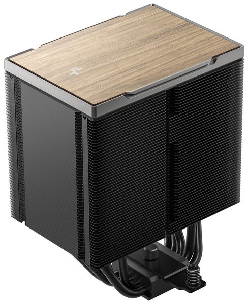 DEEPCOOL chladič AK500 G2 / 120mm fan / 5x heatpipes / PWM / pro Intel i AMD / černý Chladic CPU, 5× medené heat pipes, 120mm ventilátor, hydraulické ložisko, 2200 RPM, 63.4 CFM, ?31.45 dB(A), Intel/AMD, drevený de