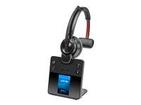 Savi 8400 series - náhlavná súprava - náhlavná - DECT / Bluetooth - bezdrôtový - čierna - certifikovaná pre Microsoft Teams