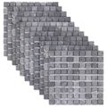 vidaXL Mozaikové dlaždice Sivá 30 x 30 cm Mramor