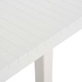vidaXL Záhradný stôl 220x90x72 cm PP biely