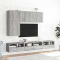 vidaXL TV skrinka nástenná sivá sonoma 100x30x41 cm