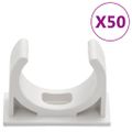 vidaXL Káblové rozvody so sponami Ø30 mm 30 m PVC