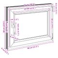 vidaXL Otočné a sklopné okno do suterénu RISOR 80 x 50 cm PVC a sklo