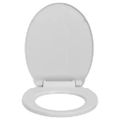 vidaXL WC sedadlo, pomalé sklápanie, svetlosivé, oválne