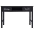 vidaXL Konzolový stolík čierny 110x45x76 cm drevený