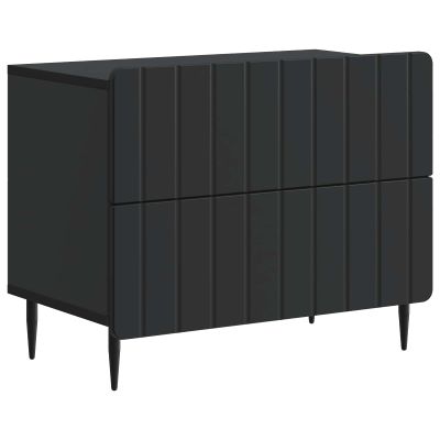 vidaXL Nočný stolík Čierna 62 x 34,5 x 49,5 cm Kompozitné drevo