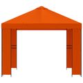 vidaXL Altánok 3 x 3 m Oranžová Polyester a oceľ 190 gsm