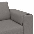vidaXL Pohovka do obývačky Sivohnedá 250 x 77 x 76 cm Polyester