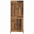 vidaXL Highboard 2 ks Staré drevo 69,5 x 34 x 180 cm Kompozitné drevo