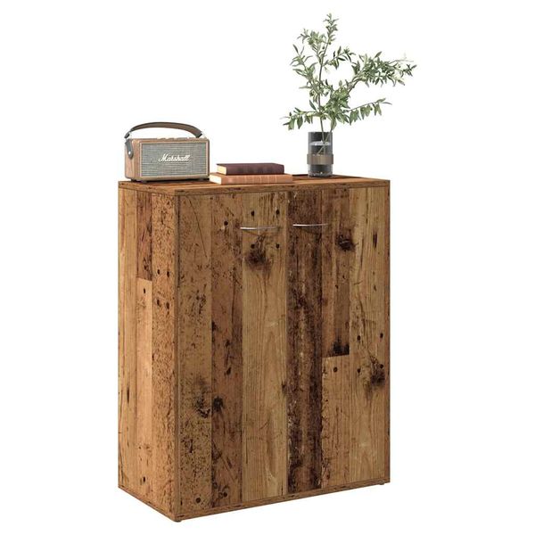 vidaXL Komoda staré drevo 60x30x75 cm kompozitné drevo