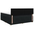 vidaXL Posteľ boxspring s matracom Čierna 180 x 200 cm Látka