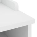 vidaXL Lavica do predsiene SANDNES biela 87x40x50 cm borovicový masív